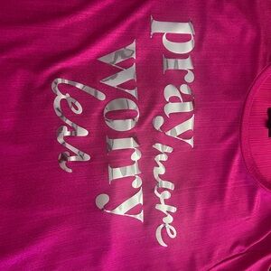 Love J Pink Tee with Silver Accents